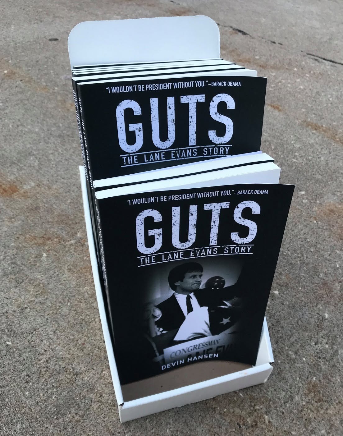 Guts on the display stand