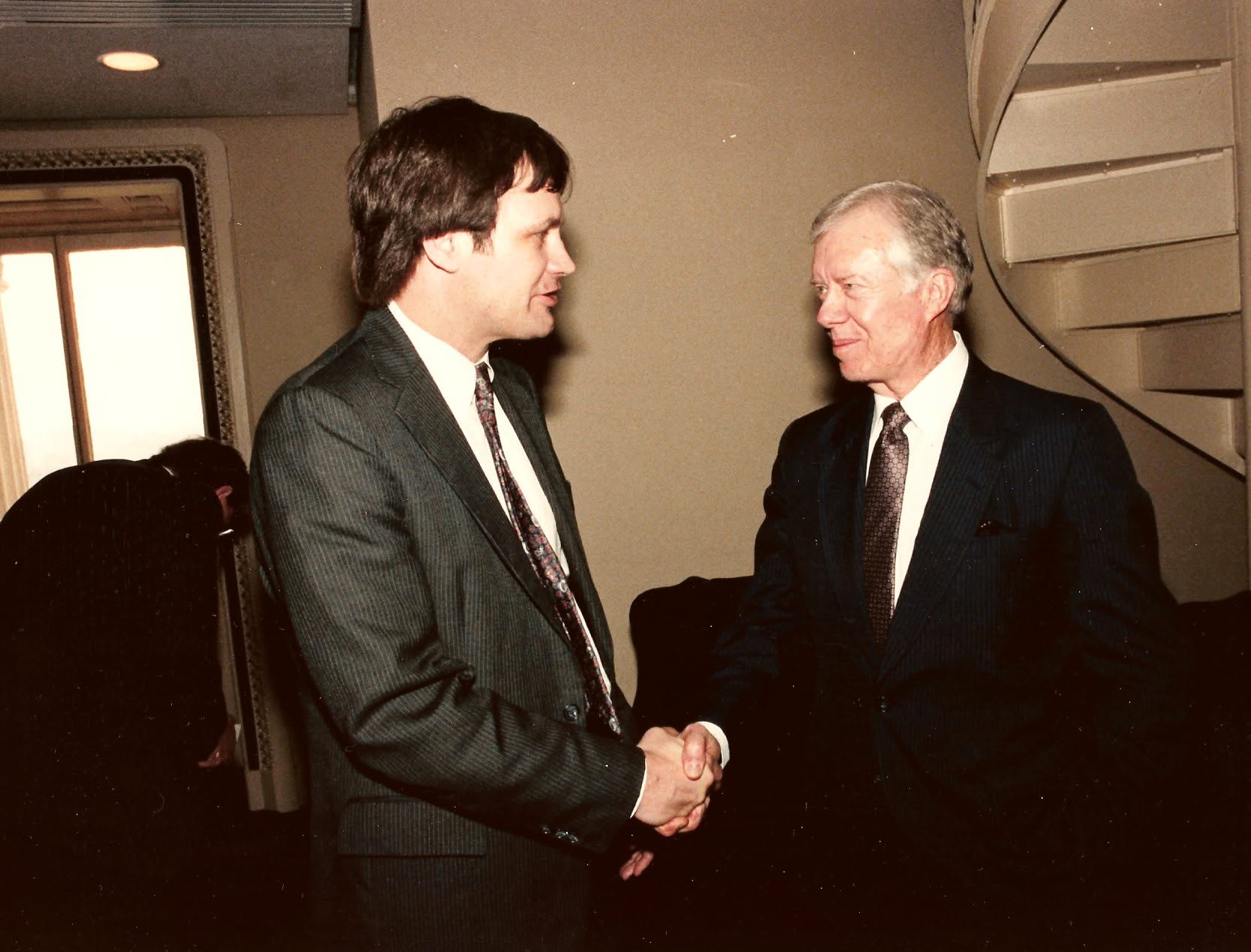 Lane with President Jimmy Carter
